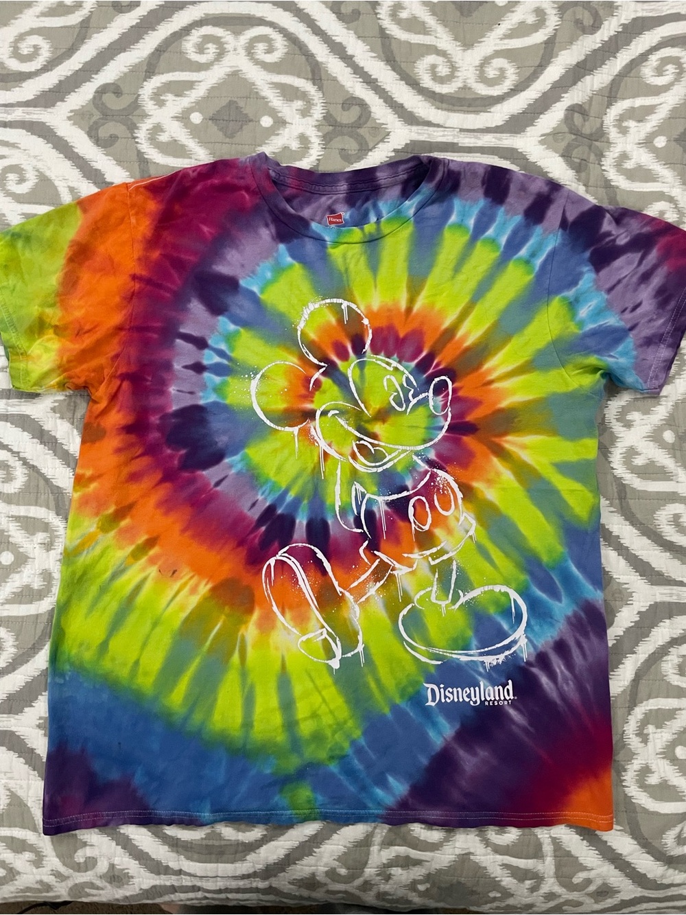 Disney Tie-Dye Mickey Mouse Short Sleeve Tee - Multicolor